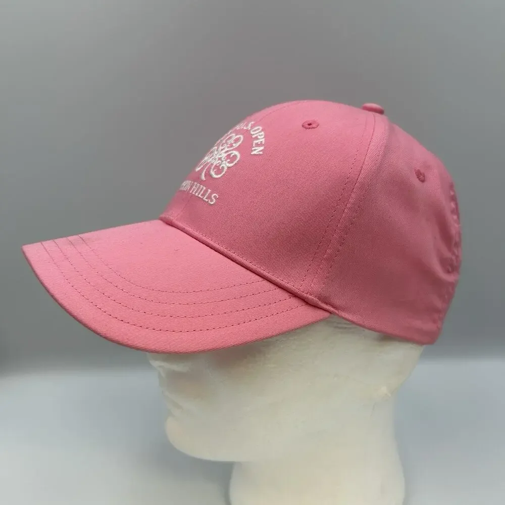 US Open 2017 Erin Hills USGA Member Pink Golf Hat Cap Adjustable Strap Casual